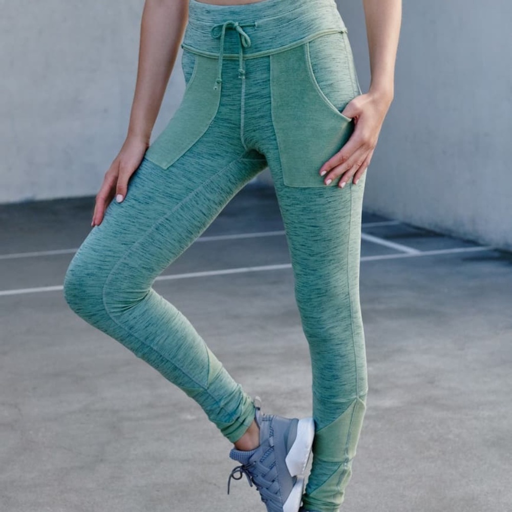 Free People Kyoto Leggings Light Green Size XS